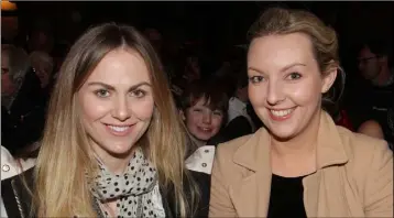  ??  ?? Katelyn Beattie and Una Sullivan at the St Peter’s College Past Pupils Union Christmas Carol Concert in aid of Friends of It’s Good 2 Talk in Rowe Street Church.