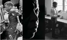  ?? ?? John Lewis in Nashville, Tennessee, in April 1964, at his congressio­nal office in 2011 and in New York in 1964. Composite: Bettmann, The Washington Post, Villon Films, Getty Images