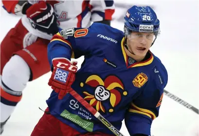  ?? FOTO: MARKKU ULANDER / LEHTIKUVA ?? SäSONGENS ANDRA HATTRICK. Eeli Tolvanen har visat sig vara ett riktigt fynd för Jokerit efter att ha nätat sju gånger på elva matcher.