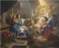  ?? ?? Blanche de Castille montrant à saint Louis la Religion, la Foi et la Piété, de Jean Jouvenet (1644-1717).