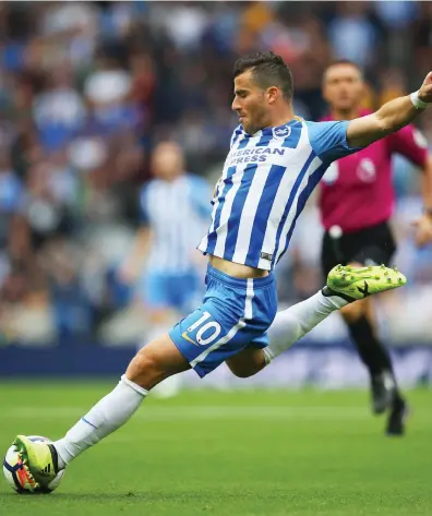  ?? Getty ?? Tomer Hemed’s strike in the 51st minute was enough to lift host Brighton past Newcastle yesterday