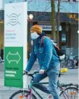  ?? Foto: Klaus Rainer Krieger ?? Die Maskenpfli­cht für Radfahrer wird ge‰ lockert.