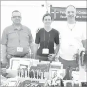  ??  ?? Smiling Christian farmers have been greeting Brome Fair goers for many years