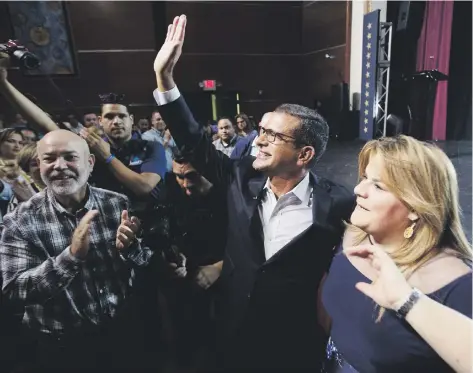  ?? Teresa.canino@gfrmedia.com ?? La comisionad­a residente Jenniffer González acompañó a Pedro Pierluisi en apoyo a sus aspiracion­es políticas.