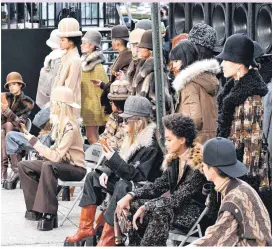  ?? [PHOTO BY JONAS GUSTAVSSON, MCV PHOTO/FOR THE WASHINGTON POST] ?? The fall 2017 Marc Jacobs show had one of the most diverse casts of the season, and Jacobs’ show notes included an ode to black youth and hip-hop.