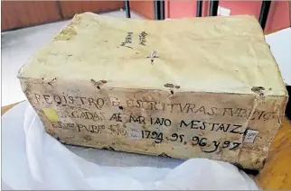  ?? CORTESÍA ?? Hecho. El libro de escrituras públicas 112 en donde debería estar el testamento de Eugenio Espejo.