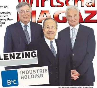  ??  ?? Sie entscheide­n, wo investiert wird: Georg Bauthen, Erich Hampel und Wolfgang Hofer ( von links).