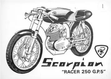  ??  ?? The Scorpion GP road-racer never took to the track in anger but it certainly appears to be a purposeful wee beastie