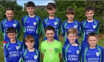  ??  ?? Glynn Barntown. Back (from left): Rúairí Corley, Oscar Ramsey (capt.), Colin Carley, Oisín McDonagh, Billy Walsh. Front (from left): Rory Goff, Billy Martin, Callum Kennedy, Alfie Whelan, Cian Donovan.