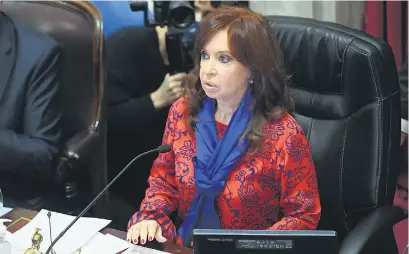  ?? NA ?? Cristina Kirchner no objetó pagar el impuesto, sino que fue una decisión del juez del caso.