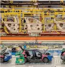  ??  ?? Fermi. La fabbrica di Bursa, joint venture tra Koc Holding e Fca, a ottobre si ferma 9 giorni a causa del crollo della domanda domestica di auto