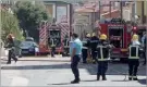  ??  ?? Fogo na chaminé de churrasque­ira mobilizou 20 bombeiros