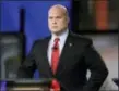  ?? CHARLIE NEIBERGALL — THE ASSOCIATED PRESS FILE ?? Then-Iowa Republican senatorial candidate and former U.S. Attorney Matt Whitaker watches before a live televised debate in Johnston, Iowa.