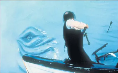  ??  ?? The great white whale makes an appearance in a 1998 adaptation of Herman Melville’s Moby Dick