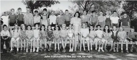  ??  ?? John is pictured in the top row, far right.