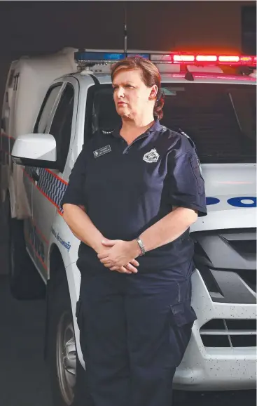  ?? Picture: BRENDAN RADKE ?? PLEA FOR SAFETY: Cairns Police Sergeant Cary Coolican has personally known three of the people killed on Far North Queensland roads this year.