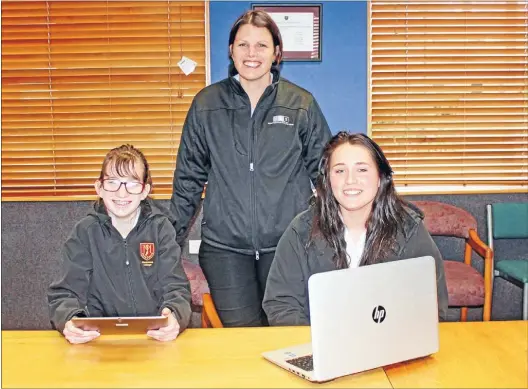  ?? Photo: ABBY BROWN ?? After gaining excellence­s in various subjects, Matamata College junior student Mikayla Reid, 13, and senior student Alana Williams, 15, had their names drawn out in a promotion the school runs called Achievemen­t and Celebratin­g Excellence (ACE). They...