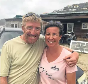  ?? Pictures: PA. ?? Biff Smith and Amy Edmons say their business on Tortola, Dream Yacht Charter, has been looted.