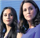  ??  ?? RIFT RUMOURS Meghan and Kate