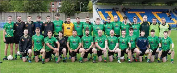  ??  ?? The Hollywood Junior footballer­s who were crowned Philip Doyle Junior ‘B’ football champions for 2018.