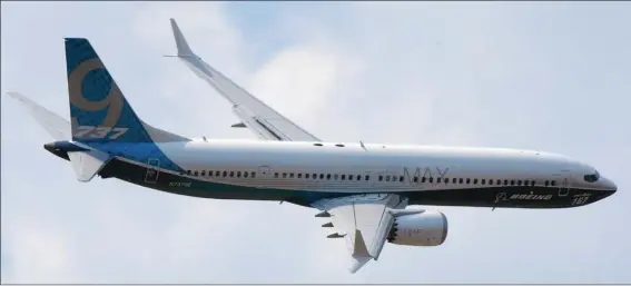  ?? FRANÇOIS HERBET ?? Le Boeing Max 9, une des versions de la remise à jour du 737.