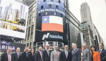  ?? FOTO:MIN. DE HACIENDA ?? El ministro Valdés encabezó el Chile Day 2016 en Nueva York.