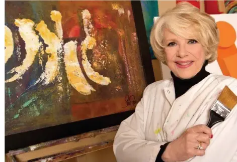  ?? Crédit : Christine Bourgier ?? Depuis plus de onze ans, Shirley Théroux s’est découvert une vraie passion pour la peinture. Ses oeuvres sont aussi colorées que lumineuses.