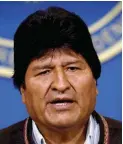  ??  ?? Bolivian President Evo Morales (Reuters/file photo)