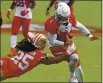  ?? JOSE CARLOS FAJARDO — BANG, FILE ?? The Cardinals’ Kyler Murray (1) breaks a tackle by the 49ers’ Richard Sherman on Sept. 13.