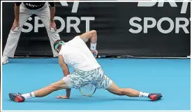  ?? GETTY IMAGES ?? Tennys Sandgren’s run as ASB Classic champion came to an end in the second round yesterday.