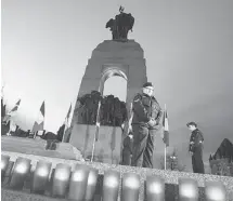  ?? MIKE CARROCCETT­O / THE OTTAWA CITIZEN ?? The National War Memorial on Elgin Street is about to see some structural changes to reinforce the monument, built 75 years ago.