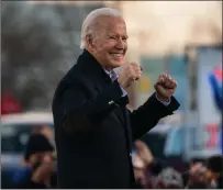  ?? Washington Post photo by Demetrius Freeman ?? President-elect Joe Biden visits Atlanta to show his support for the Democratic candidates for Senate.