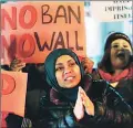  ??  ?? The earlier ban led to protests across US