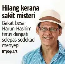 Hilang Kerana Sakit Misteri Pressreader