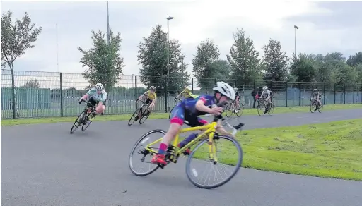  ??  ?? ●●East Lancs Youth rider Ben Slater making his debut at Tameside