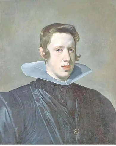  ?? ?? El rey Felipe IV de joven pintado por Velázquez.