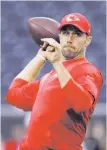  ?? David J. Phillip / Associated Press ?? Kansas City’s Alex Smith leads the NFL in quarterbac­k rating (119.2).