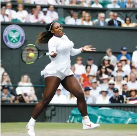  ?? PHOTO AFP ?? Serena Williams en finale à Wimbledon.