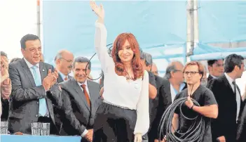  ?? FOTO: EFE ?? Cristina Fernández en un acto oficial, el miércoles pasado.