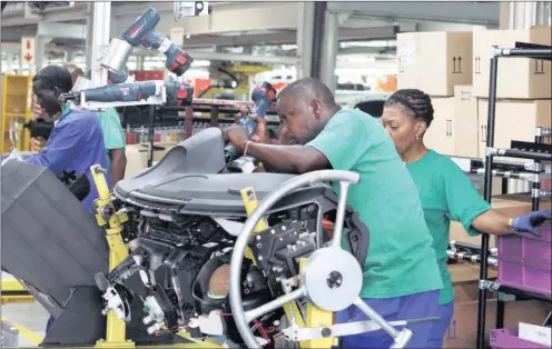  ?? PHOTO: SIMPHIWE MBOKAZI ?? One method to drive the economy is sustainabl­e economic growth through transformi­ng local capacity and systems for wealth creation, which is about modernisin­g and expanding Africa’s manufactur­ing capacity.