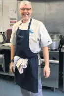  ??  ?? DINNER DATE: Ian Bremner at work in the kitchen on Christmas Day