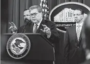  ?? Patrick Semansky / Associated Press ?? Attorney General William Barr concluded that there was insufficie­nt evidence for an obstructio­n charge.