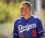  ?? GREGORY BULL / AP ?? Sweet-swinging Dodgers rookie second baseman Gavin Lux hit .347 in the minors last season before getting a 23-game cup of coffee in Los Angeles. The starting job is likely his to lose this spring.