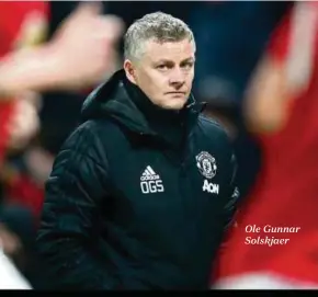  ??  ?? Ole Gunnar Solskjaer