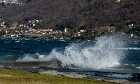  ?? TI-PRESS ?? Anche sul lago c’è stata burrasca