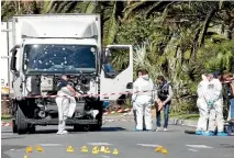  ?? REUTERS ?? It was a bad year for terror attacks in Europe. The worst was a truck attack in Nice, France on Bastille Day, which left 86 people dead.