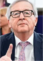  ??  ?? Collapsing empire: Mr Juncker