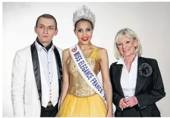  ?? © Erick Gey ?? Le président du comité, Eddy Lefaux, avec Livia Hoarau et Evelyne Leclercq.