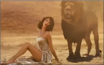  ??  ?? Mauled on social media: Miss Swift filmed Wildest Dreams in South Africa and Botswana