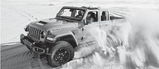  ?? FCA US LLC ?? The Gladiator Mojave is the first Jeep to carry the company’s new Desert Rated badge.